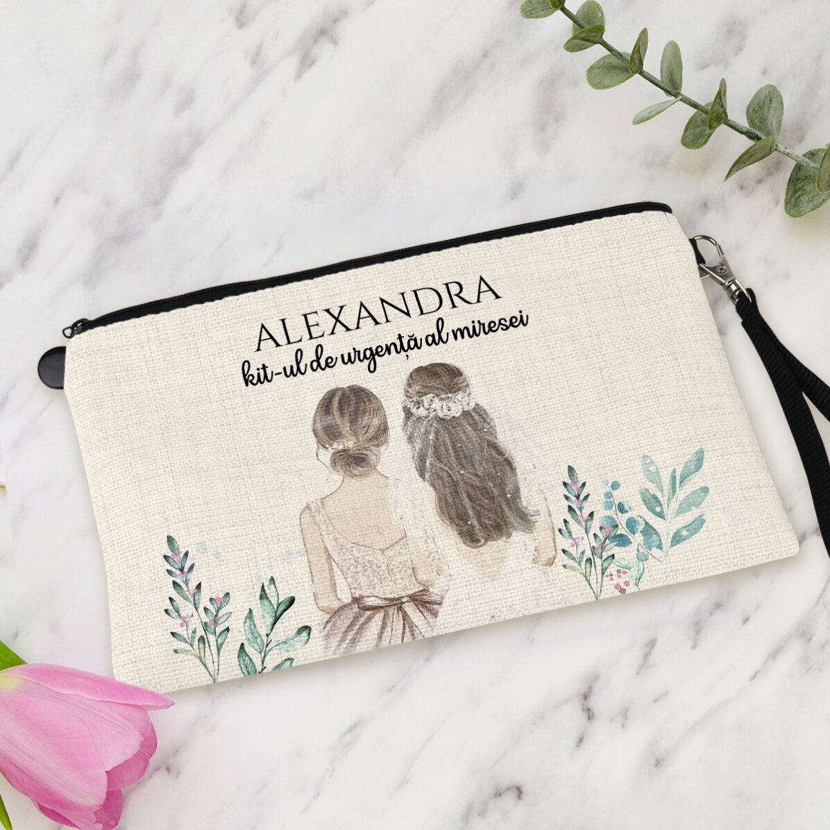 Personalised make-up kit with text - Bridesmaid