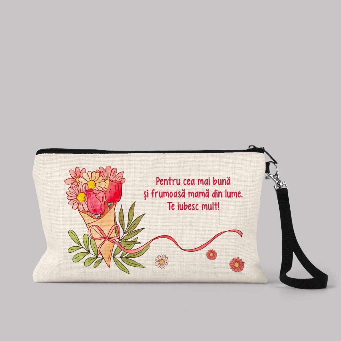 Spersonalizowany zestaw do makijażu z napisem – Flowers