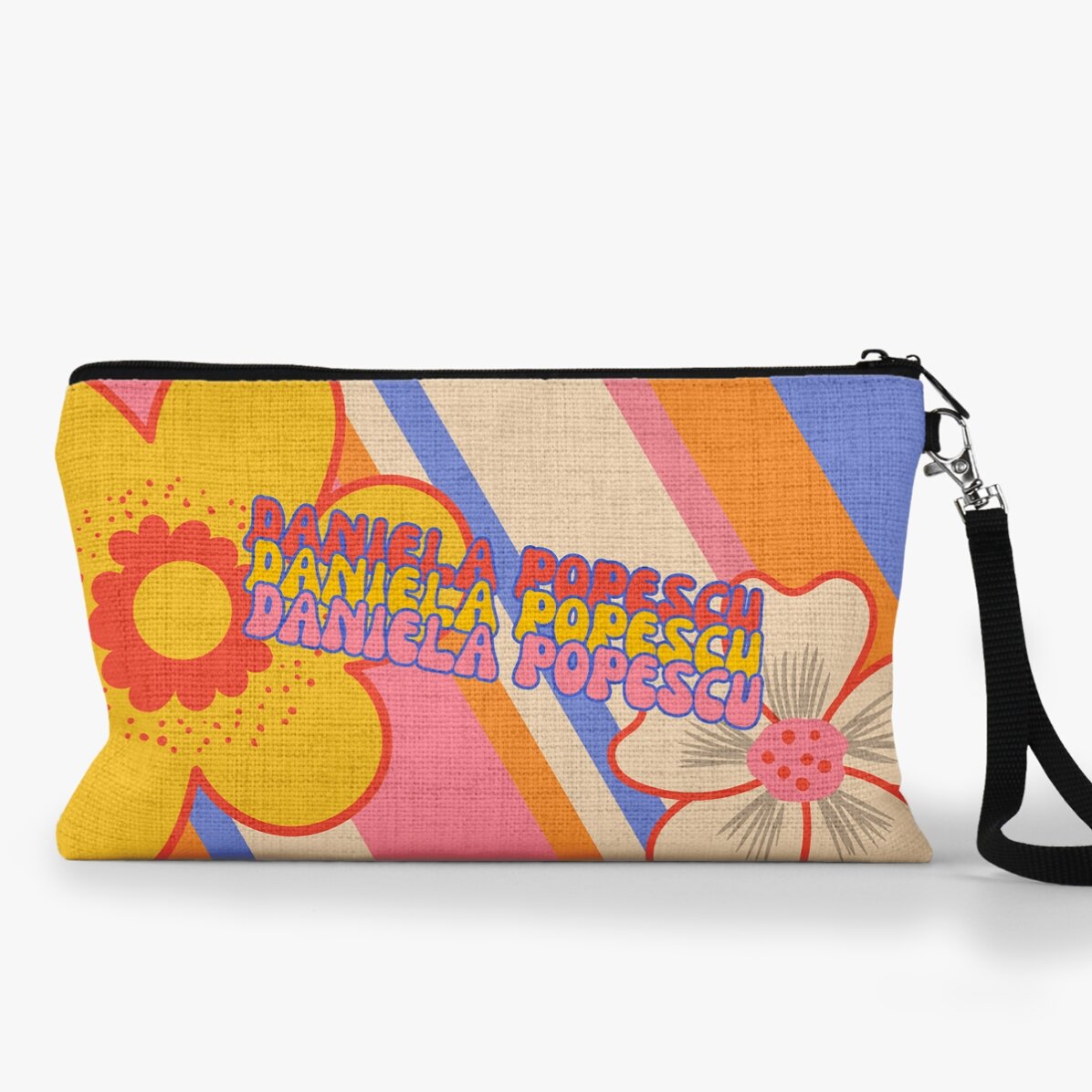 Zestaw dla dzieci z indywidualnym napisem – Retro flowers