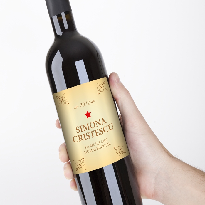 Wino z indywidualnym nadrukiem – Classic Birthday