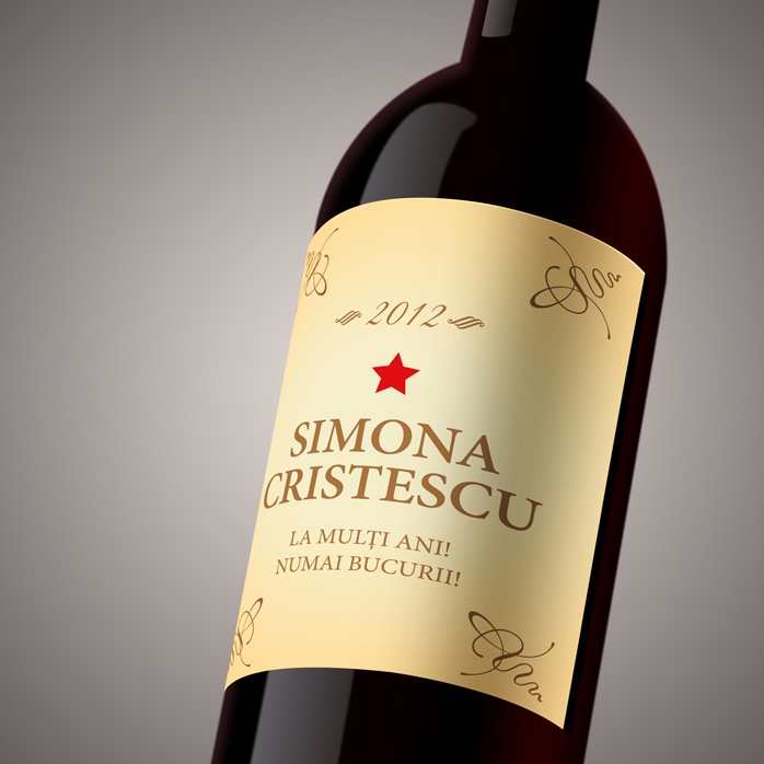 Wino z indywidualnym nadrukiem – Classic Birthday