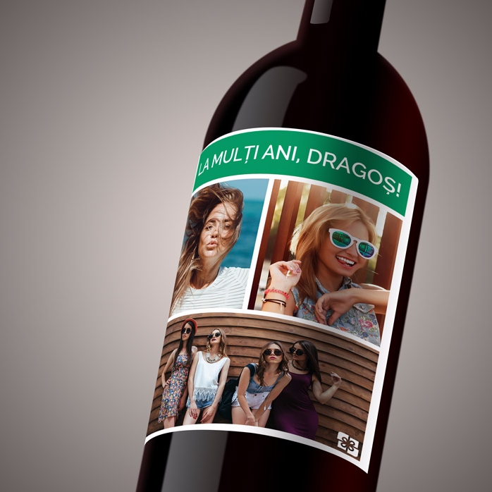 Wino z indywidualnym nadrukiem: 3 zdjęcia i tekst