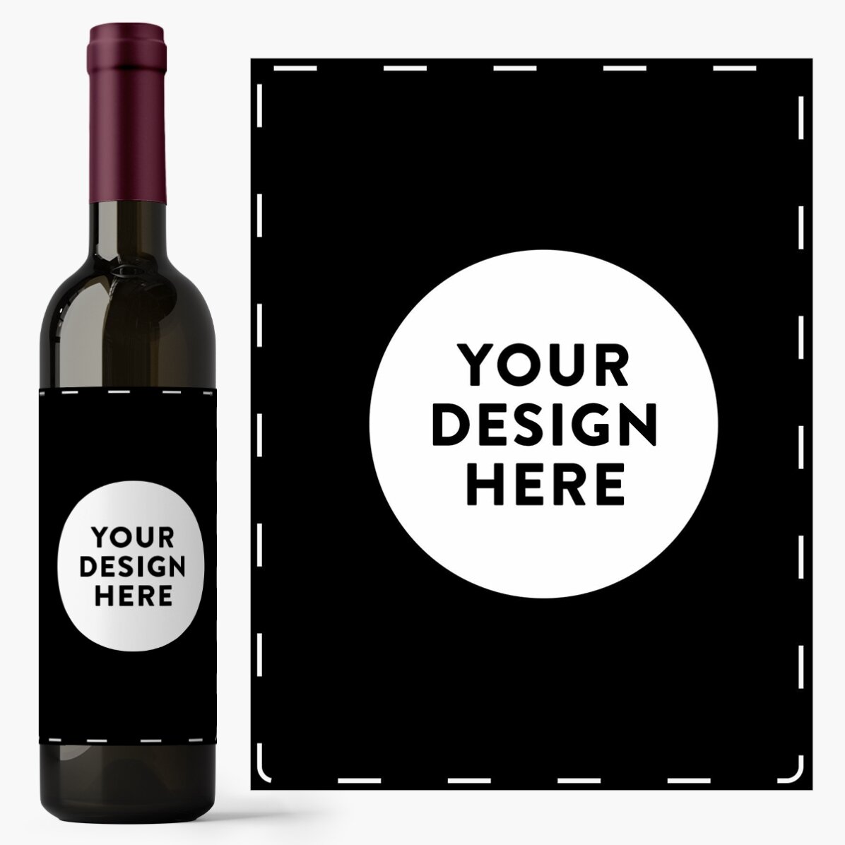 Wino z indywidualnym nadrukiem według Twojego projektu