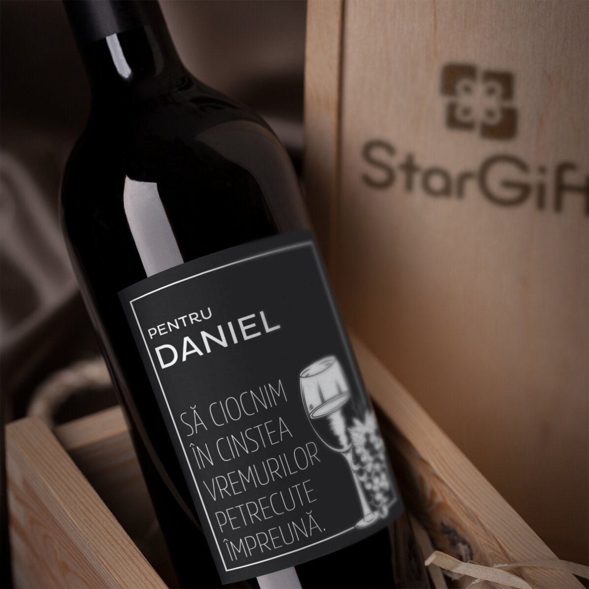 Personalised wine with message - Goodbye
