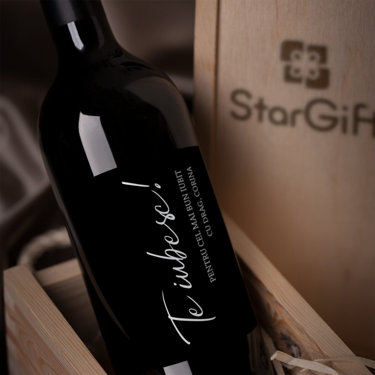 Personalised wine with message - Thank you!