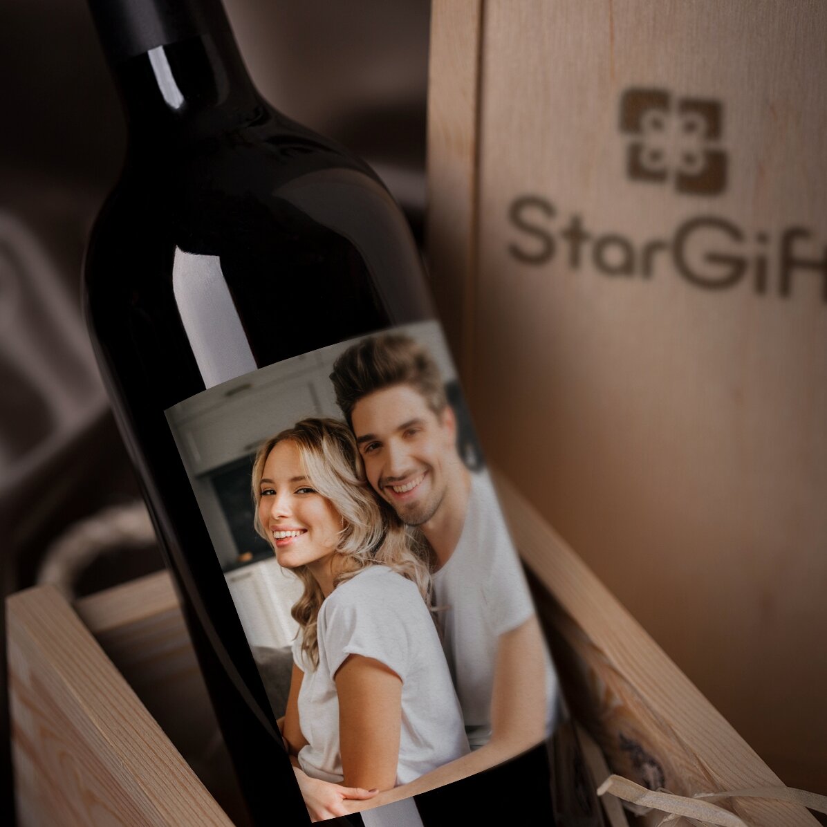 Wino z indywidualnym nadrukiem ze zdjęciem