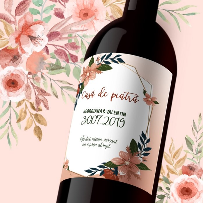 Wino z indywidualnym napisem – Ślub