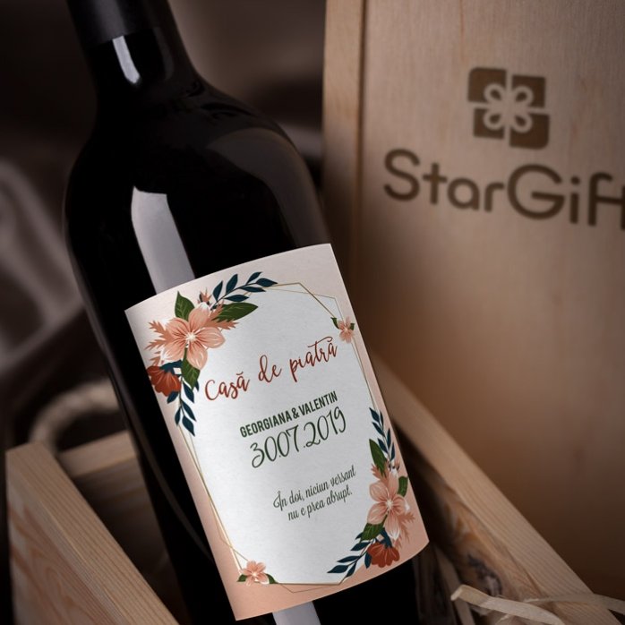 Wino z indywidualnym napisem – Ślub