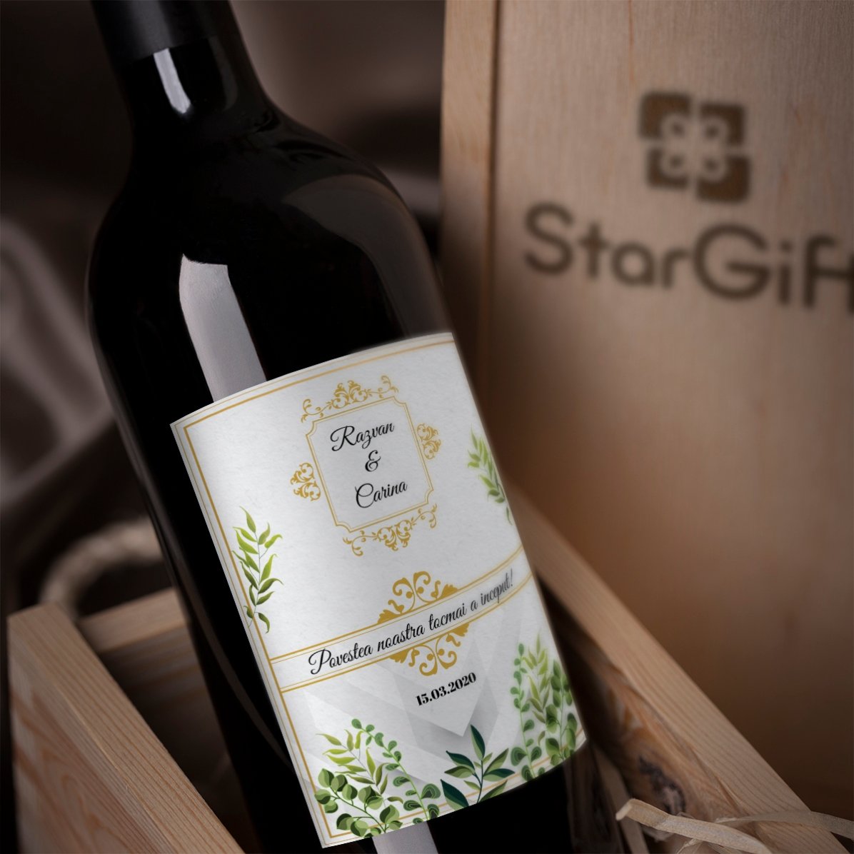Wino z indywidualnym napisem – Nasza historia