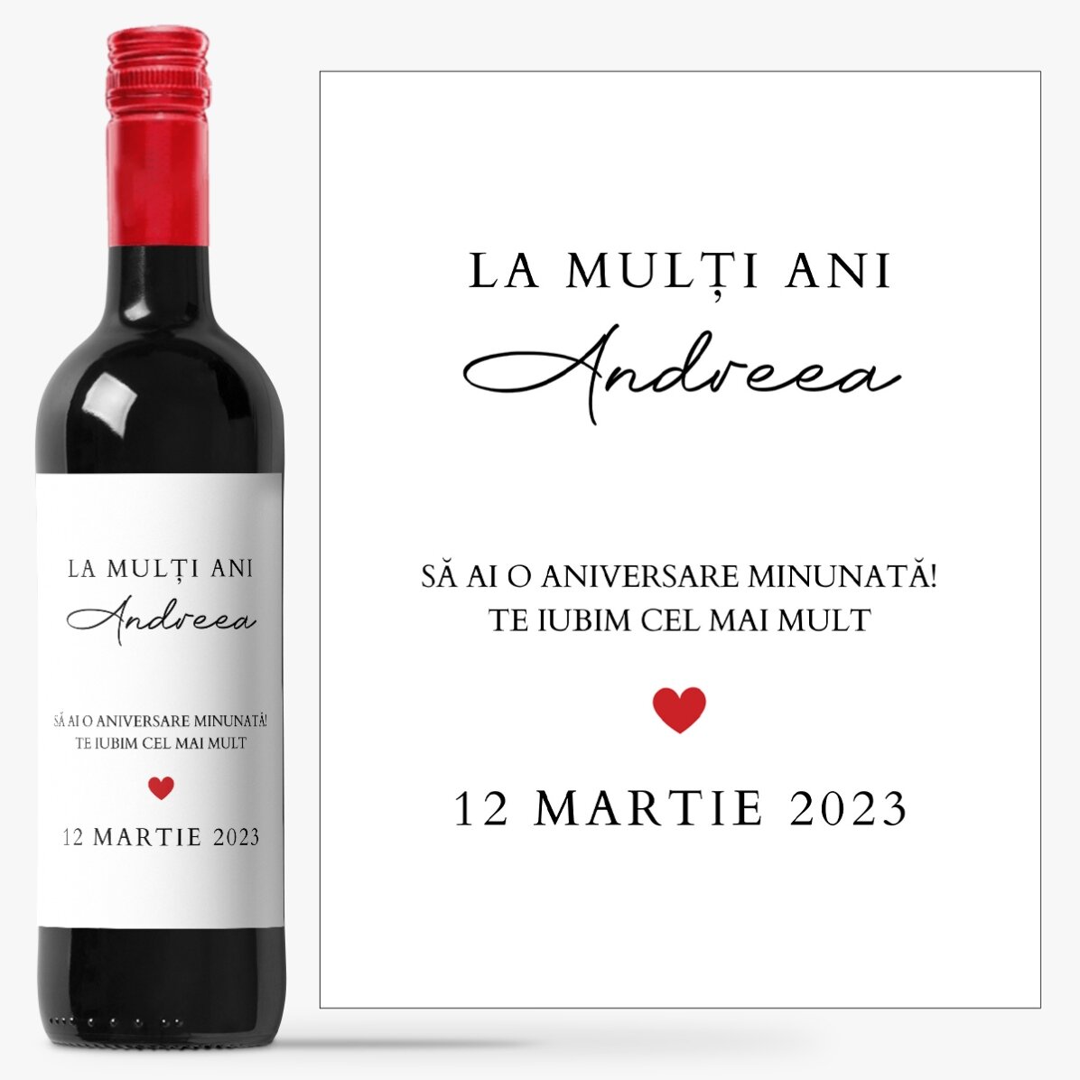 Wino z indywidualnym napisem