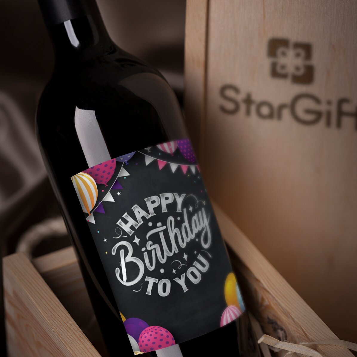 Wino z indywidualnym nadrukiem – „Happy Birthday To You”