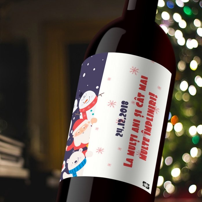 Wino z indywidualnym nadrukiem – Święty Mikołaj