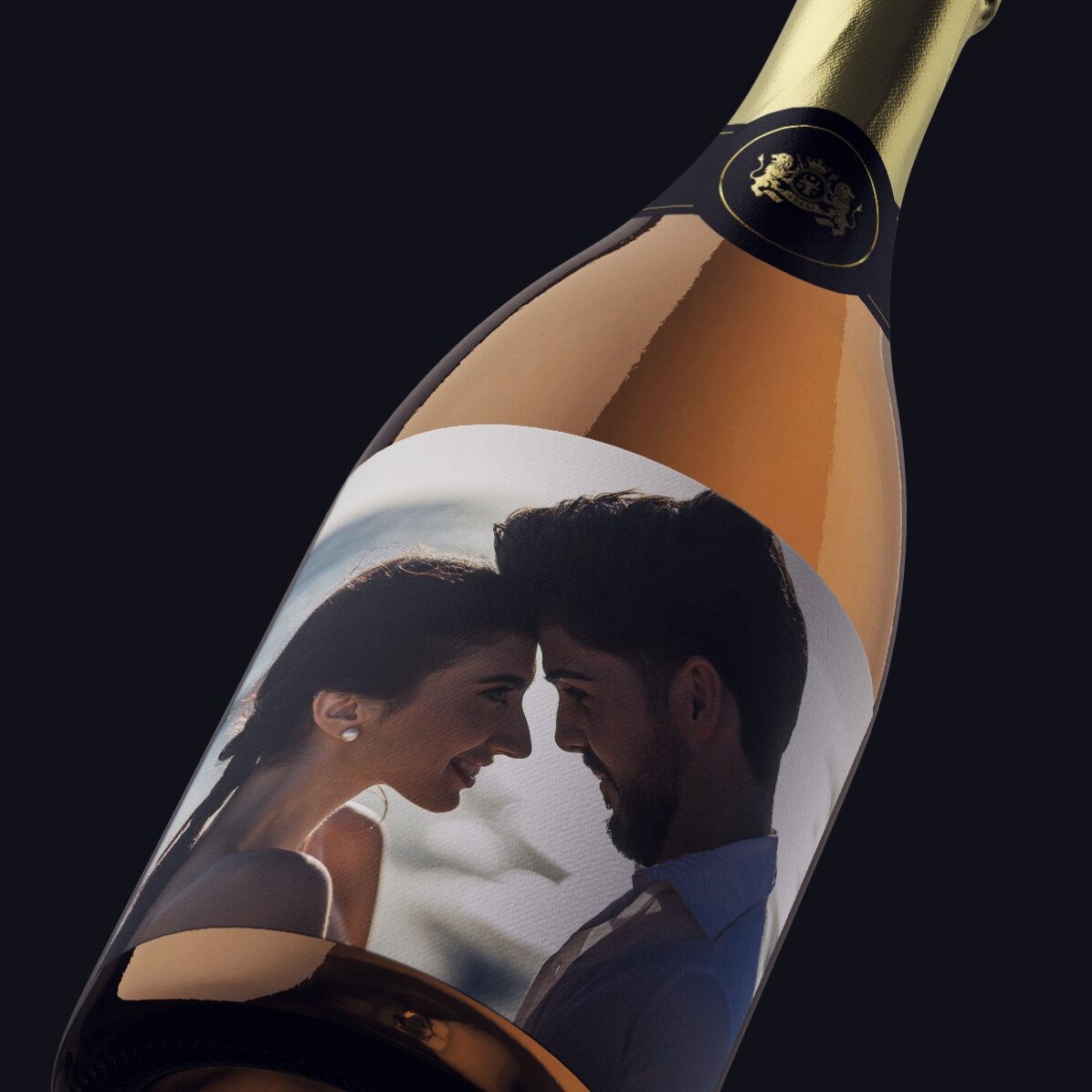 Wino musujące z indywidualnym nadrukiem ze zdjęciem