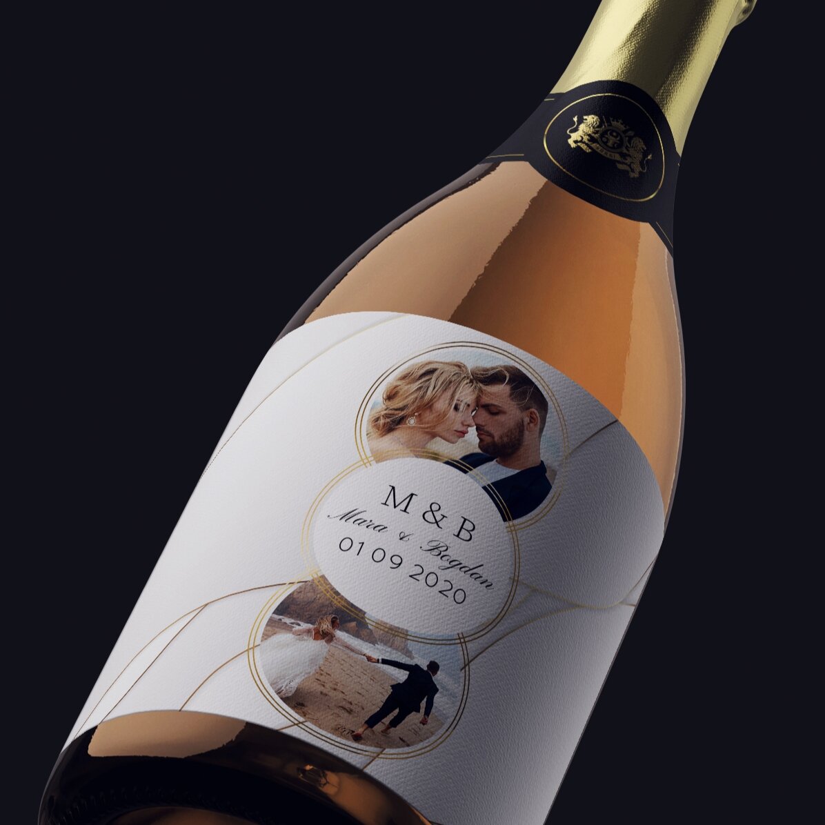 Wino musujące z indywidualnym nadrukiem zdjęcia i tekstu – Together