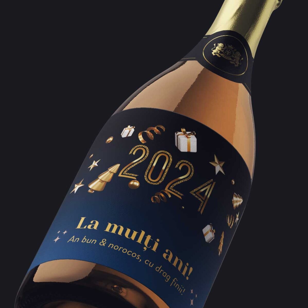 Wino musujące z indywidualnym napisem – Wszystkiego najlepszego z okazji urodzin!
