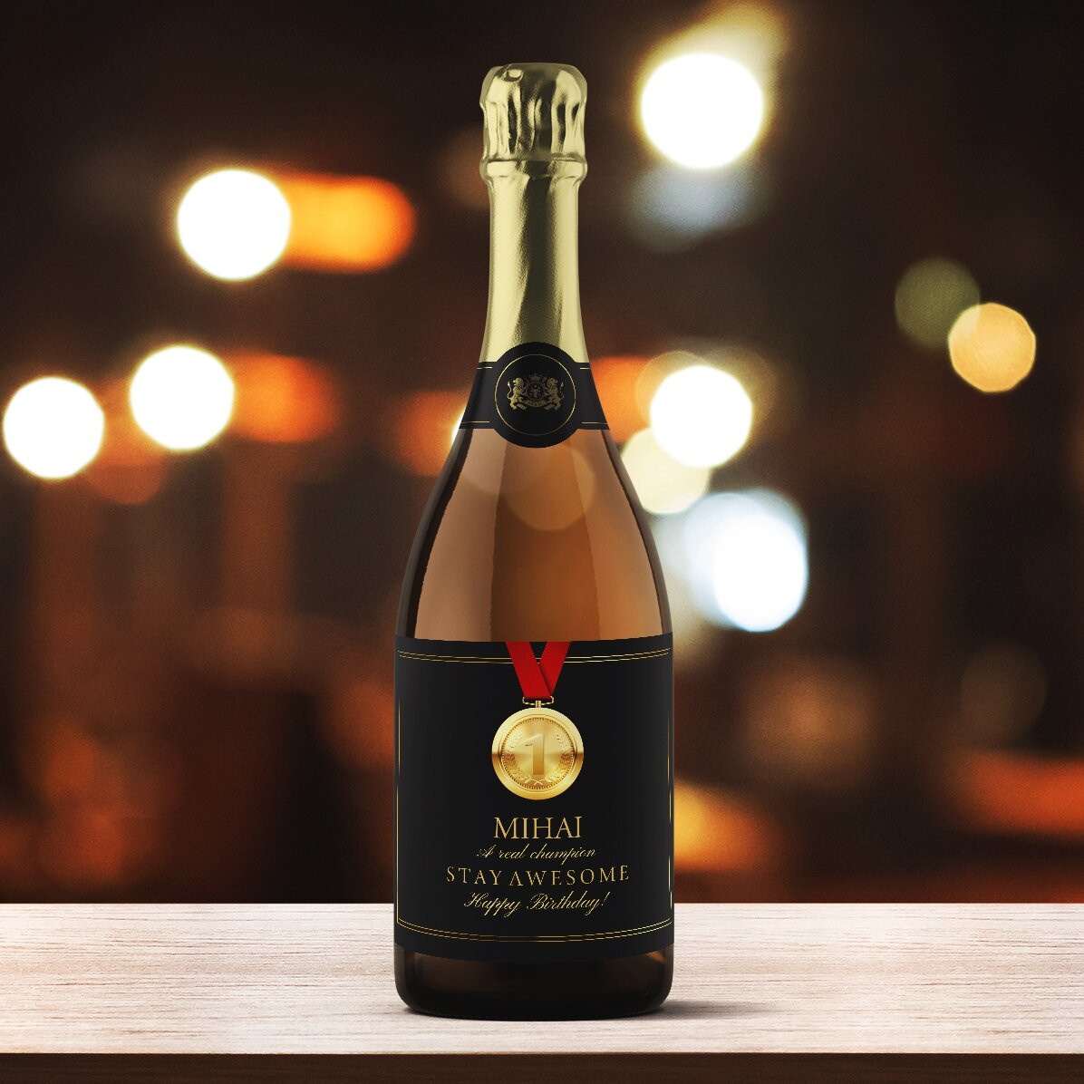Wino musujące z indywidualnym napisem – Campion