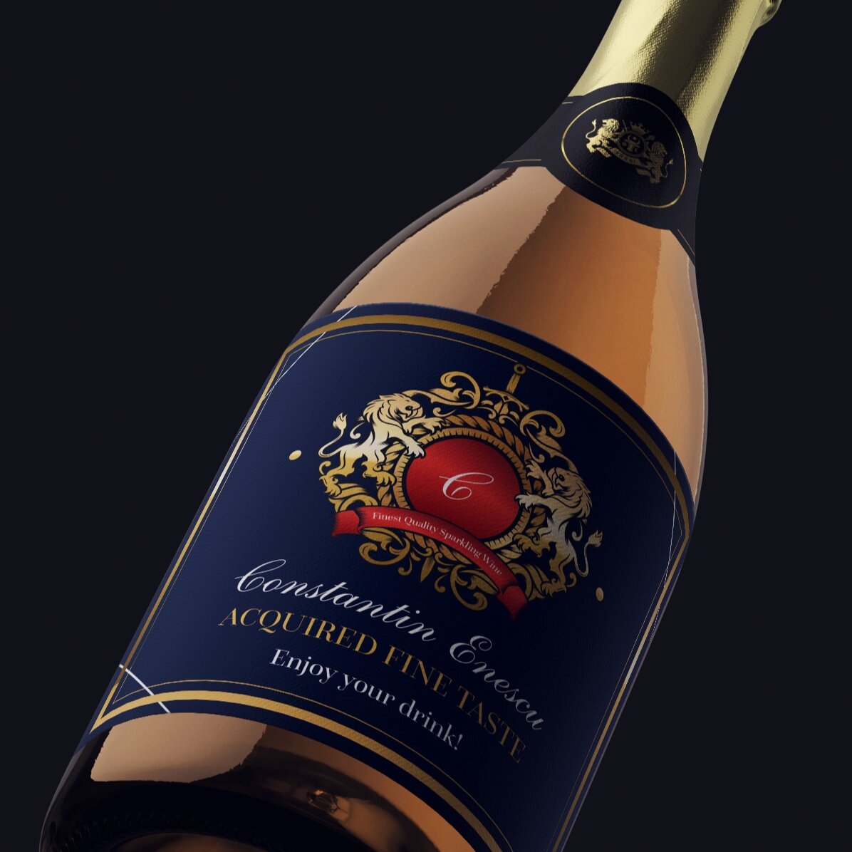 Wino musujące z indywidualnym napisem – Heraldry
