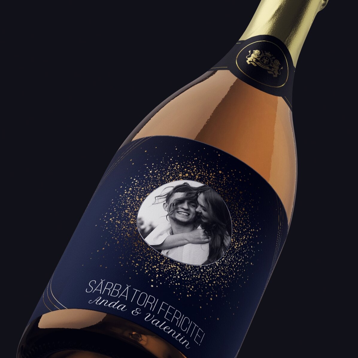 Wino musujące z indywidualnym nadrukiem tekstu i zdjęcia – Sparks of Joy