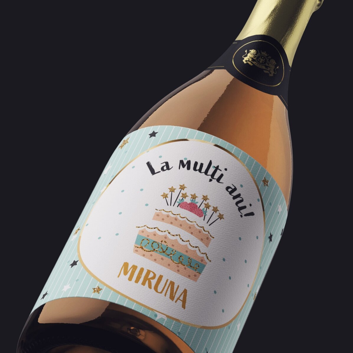 Personalised sparkling wine for birthdays - Happy Birthday!